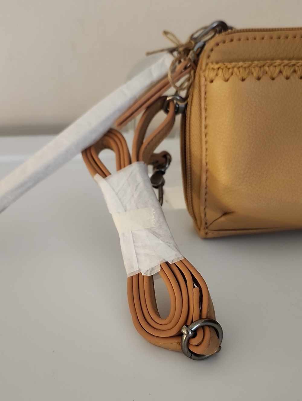 The Sak Crossbody Wallet in Tan - Picture 5 of 11